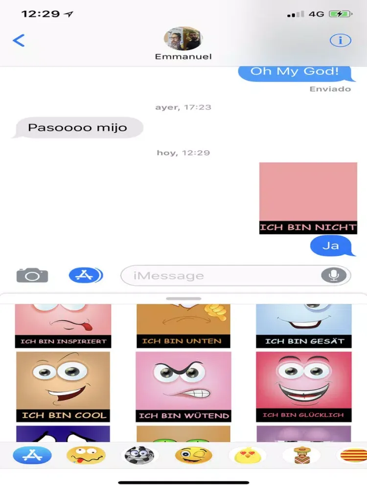 تصاویر Ich bin Stickers iPad 