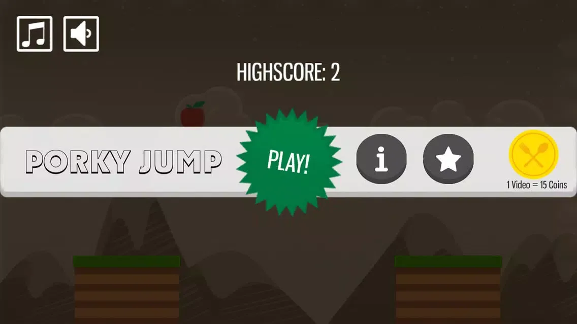 Captures d'écran de Porky Jump