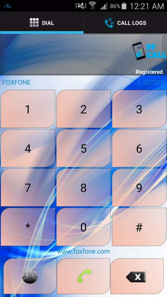Capturas de tela do FOXFONE KSA MOSIP