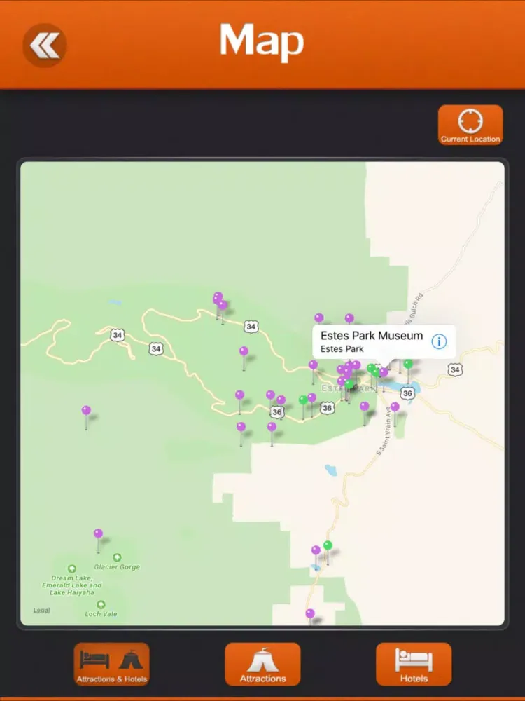 Estes Park Travel Guide iPad  Screenshots
