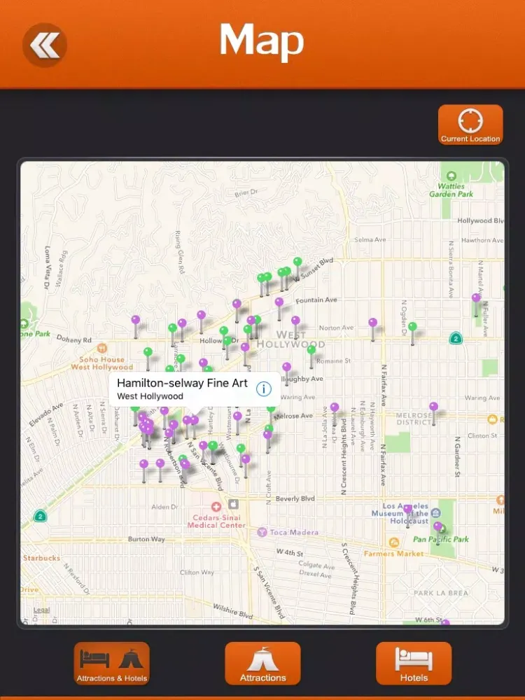 Zrzuty ekranu West Hollywood City Guide iPad 