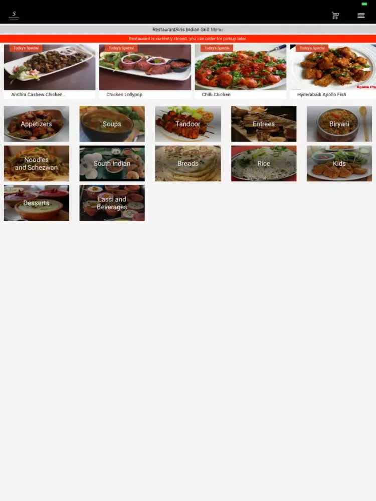 Restaurant Siris iPad  Screenshots