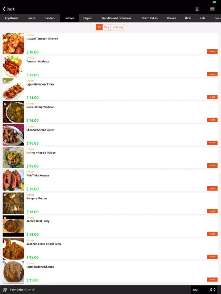 Restaurant Siris iPad  Screenshots