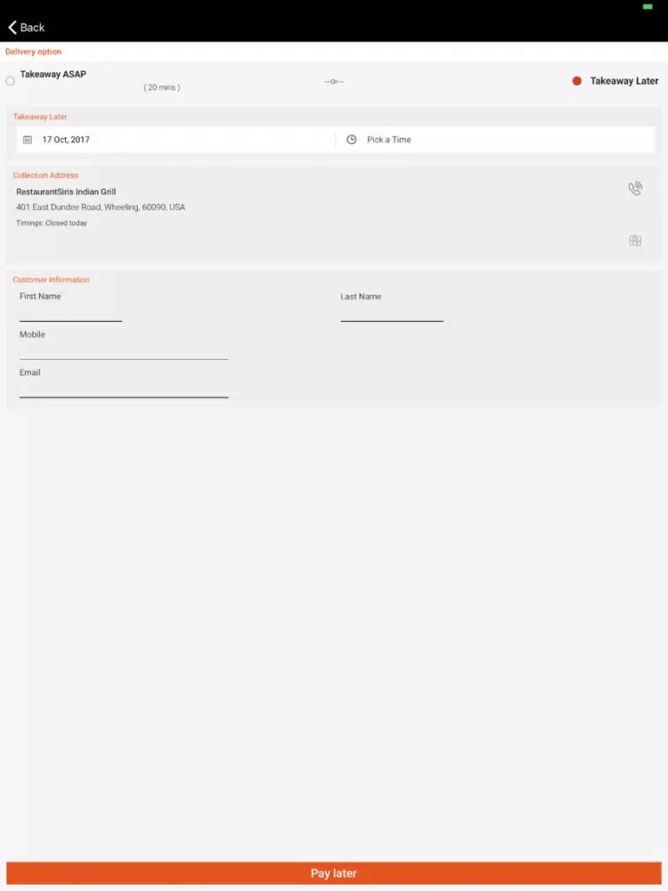 Restaurant Siris iPad  Screenshots