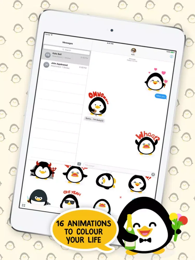 Animated Pinguin iPad  Screenshots