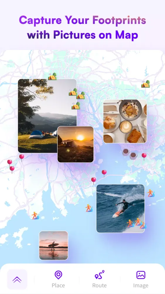 ภาพหน้าจอของ Exping: Trip Planner & Map