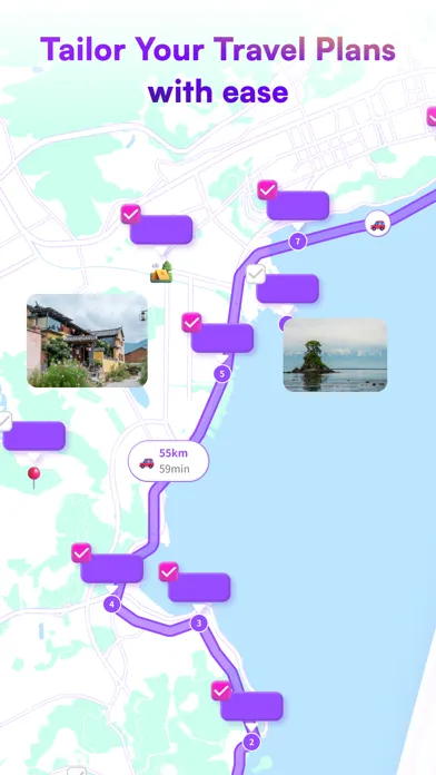 Capturas de tela do exping-Trip Planner,Travel Map