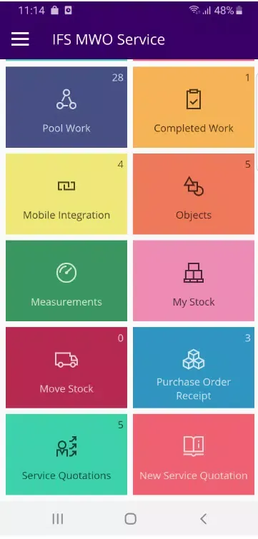 IFS MWO Service স্ক্রিনশট