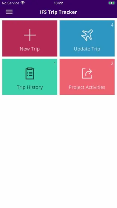 Ảnh chụp màn hình của IFS Trip Tracker