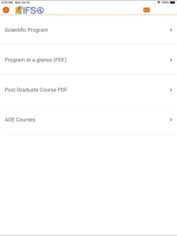 Скриншоты IFSO 2019 iPad 