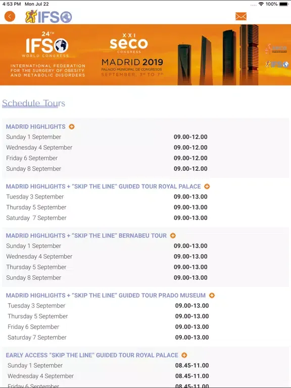 Скриншоты IFSO 2019 iPad 