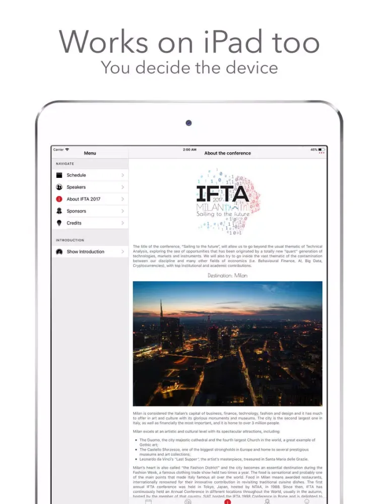 IFTA 2017 iPad  স্ক্রিনশট