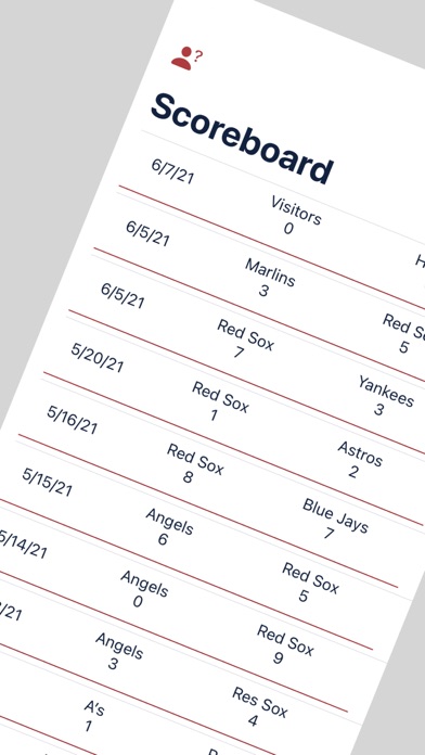 Quick Baseball Scoreboard 스크린샷