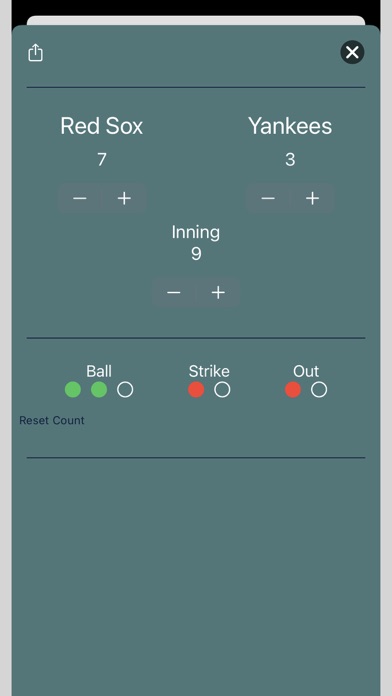 Quick Baseball Scoreboard 스크린샷
