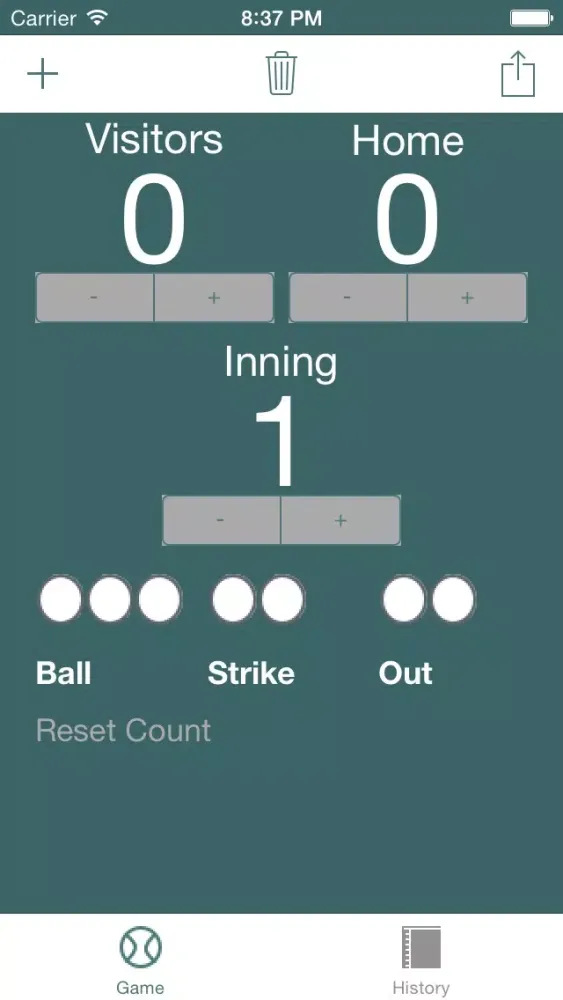 Simple Baseball Scoreboard Screenshots