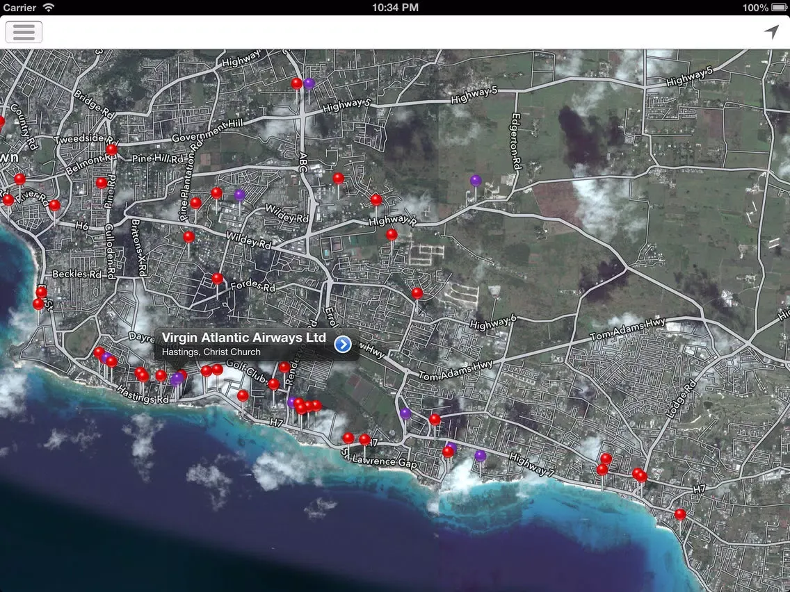 Captures d'écran de Barbados Free Wi-Fi iPad 