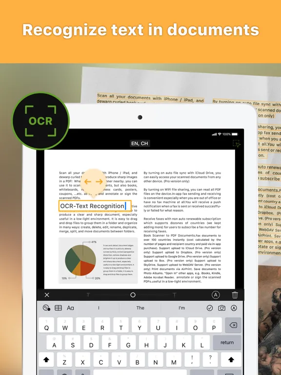 Doc OCR Pro - Book PDF Scanner iPad  स्क्रीनशॉट