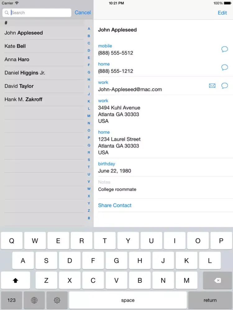 Screenshot di Fancy Font Keyboard PRO - For iOS8 Custom keyboard with cool fonts iPad 