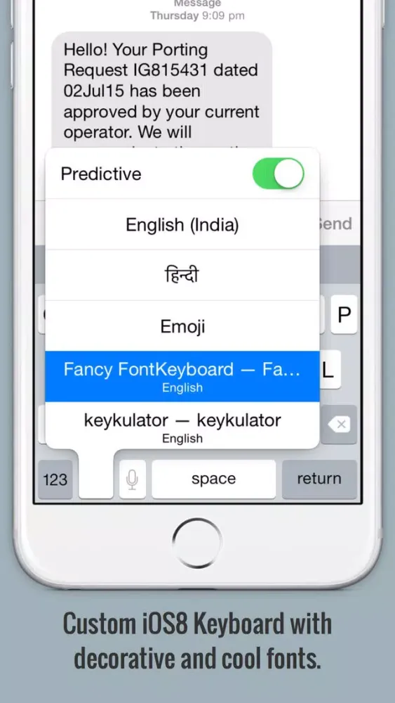 Screenshot di Fancy Font Keyboard PRO - For iOS8 Custom keyboard with cool fonts