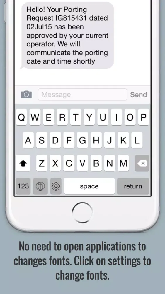 Screenshot di Fancy Font Keyboard PRO - For iOS8 Custom keyboard with cool fonts