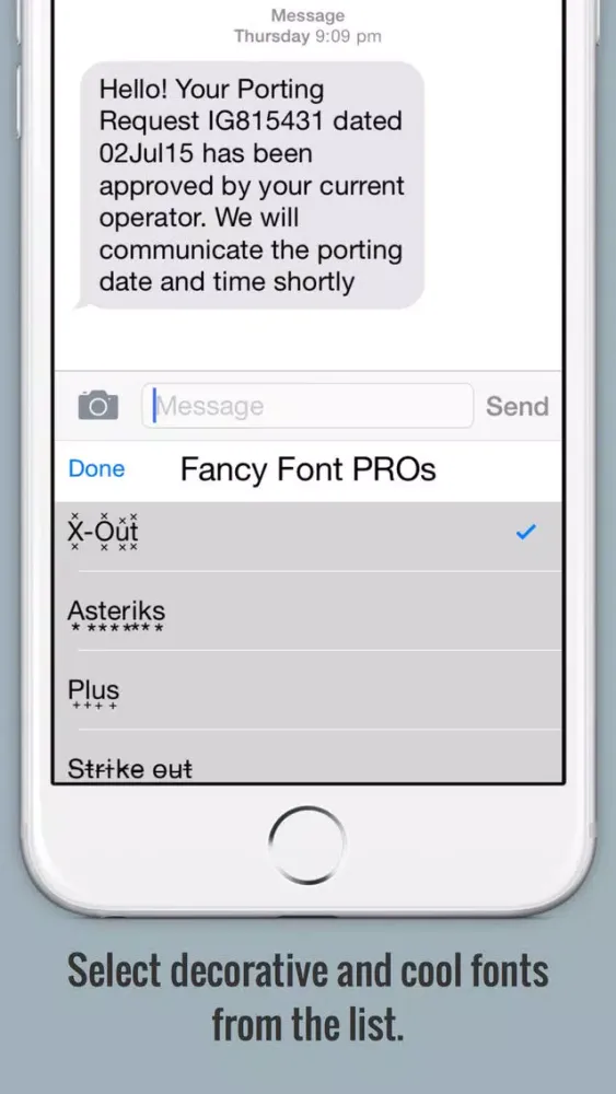 Screenshot di Fancy Font Keyboard PRO - For iOS8 Custom keyboard with cool fonts