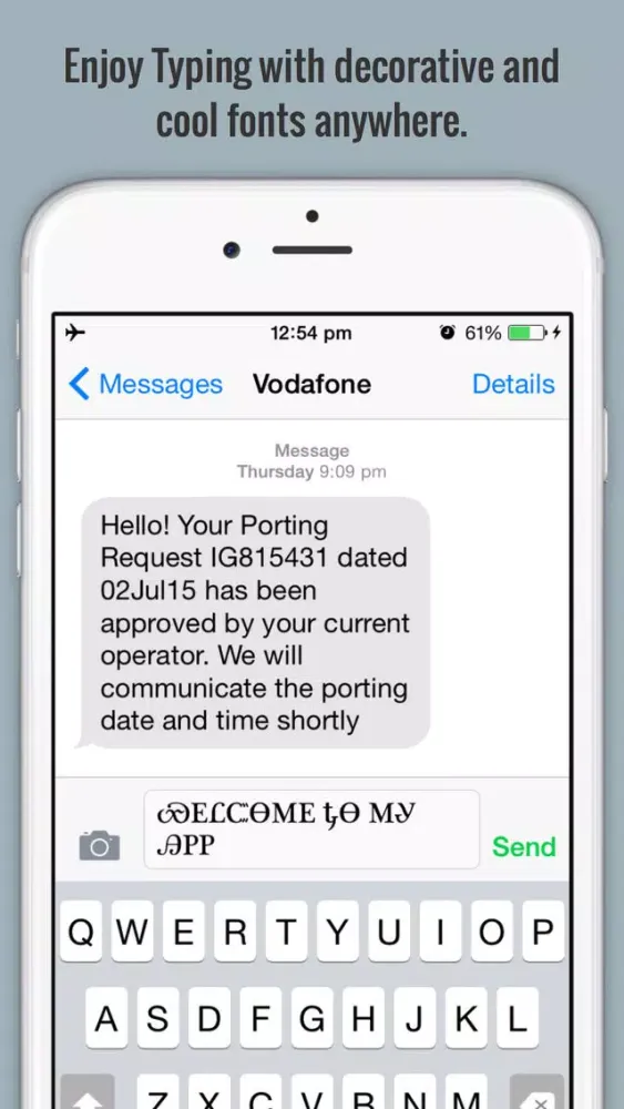 Screenshot di Fancy Font Keyboard PRO - For iOS8 Custom keyboard with cool fonts