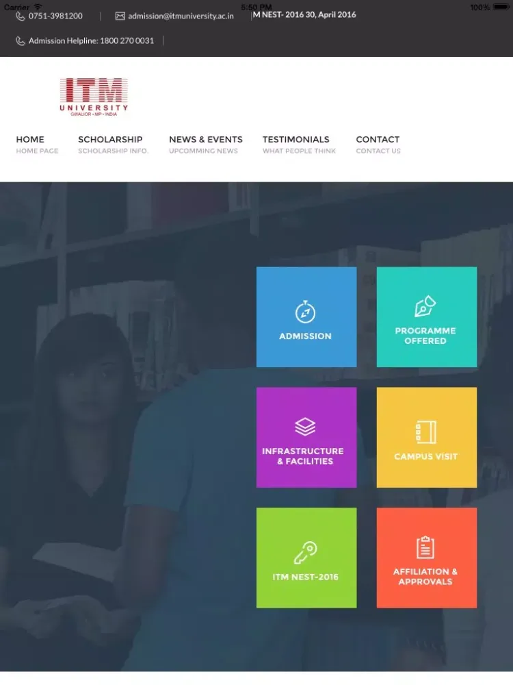 ITM University Gwalior iPad 應用截圖
