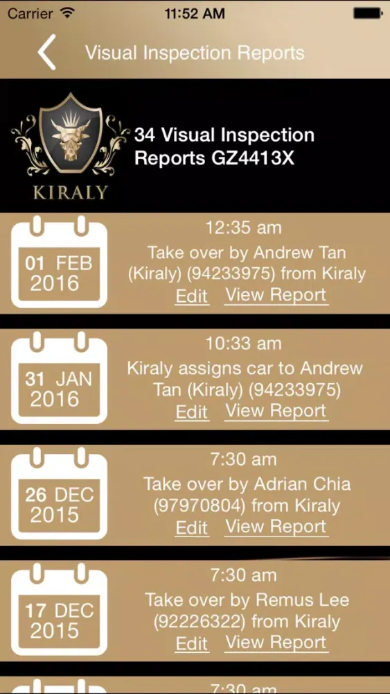 Tangkapan skrin Kiraly Admin