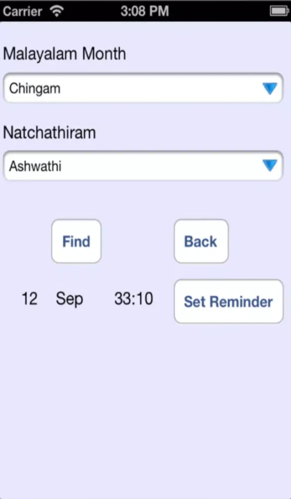 Captures d'écran de IG Malayalam Calendar
