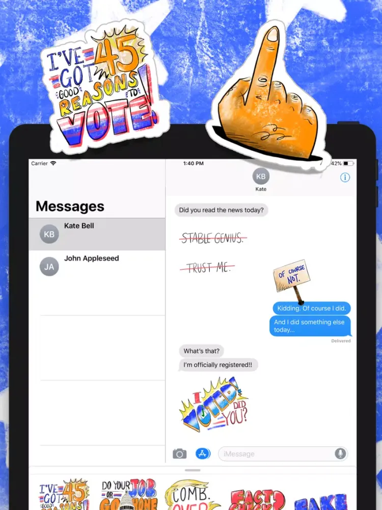 Capturas de tela do Protest POTUS 2020 iPad 