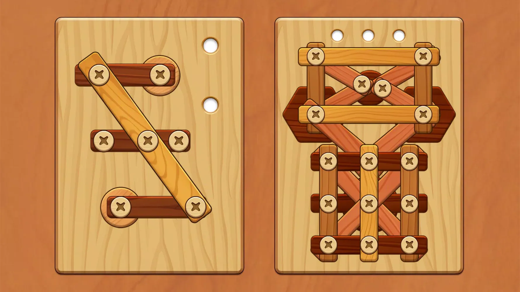 Wood Screw Puzzle Screenshots