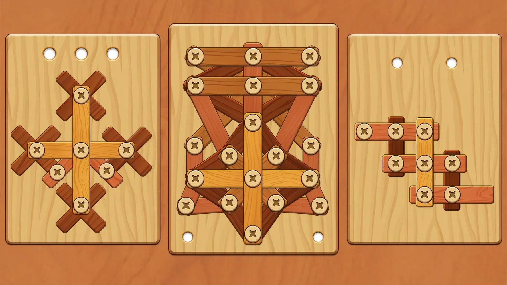 Wood Screw Puzzle Screenshots