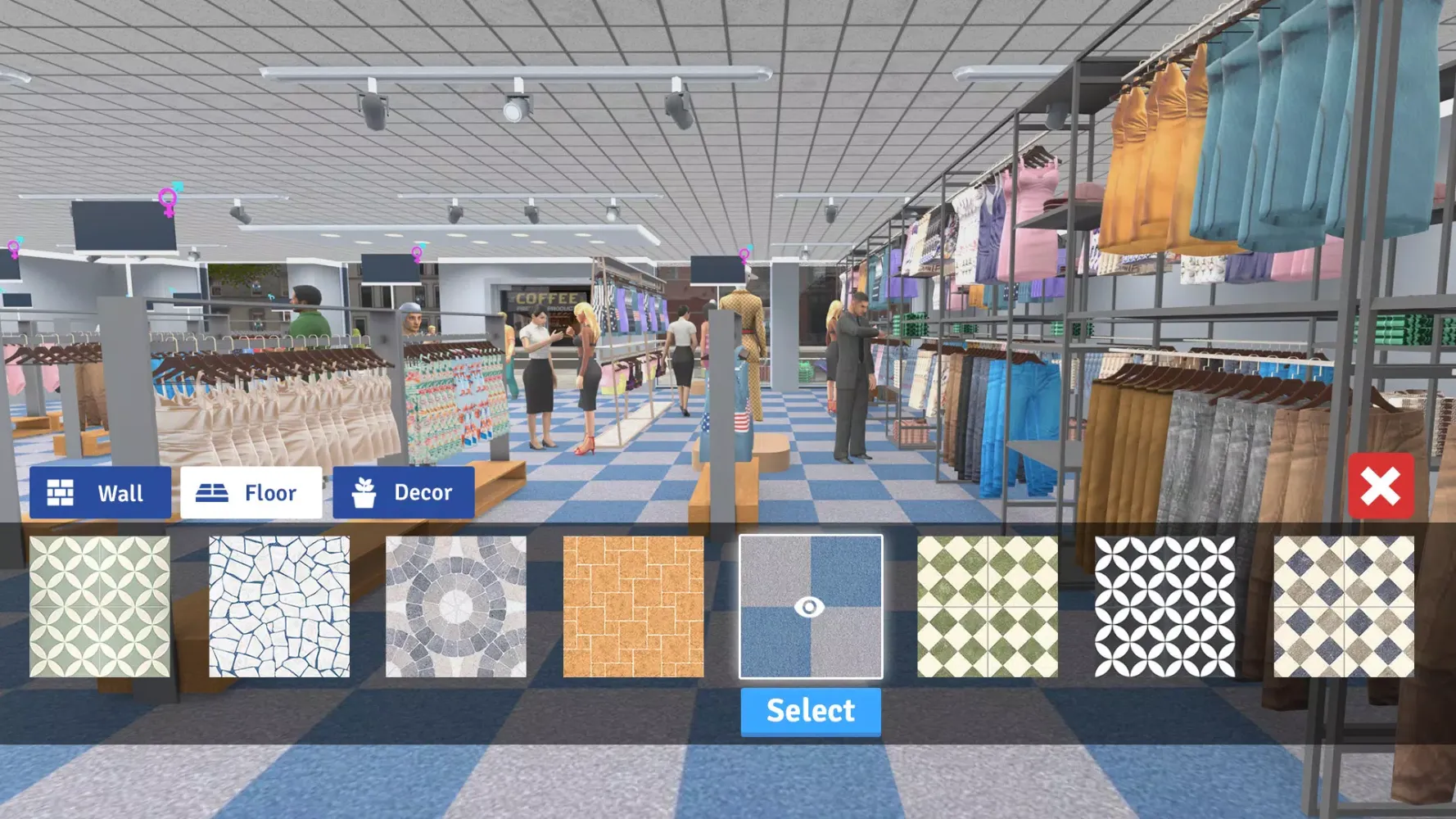 Capturas de tela do Clothing Store Simulator