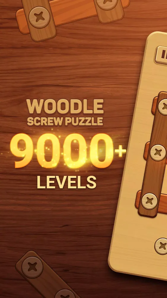 Woodle - Wood Screw Puzzle 스크린샷