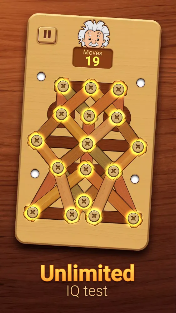 Woodle - Wood Screw Puzzle 스크린샷