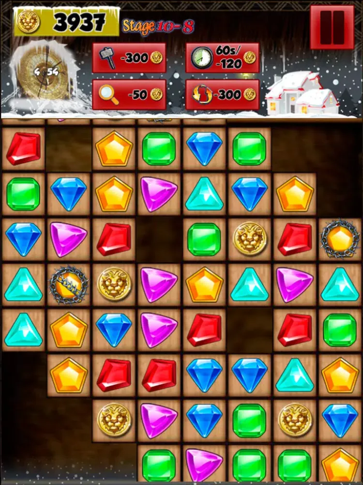 Capturas de pantalla de Super Jewels Quest Christmas Season iPad 
