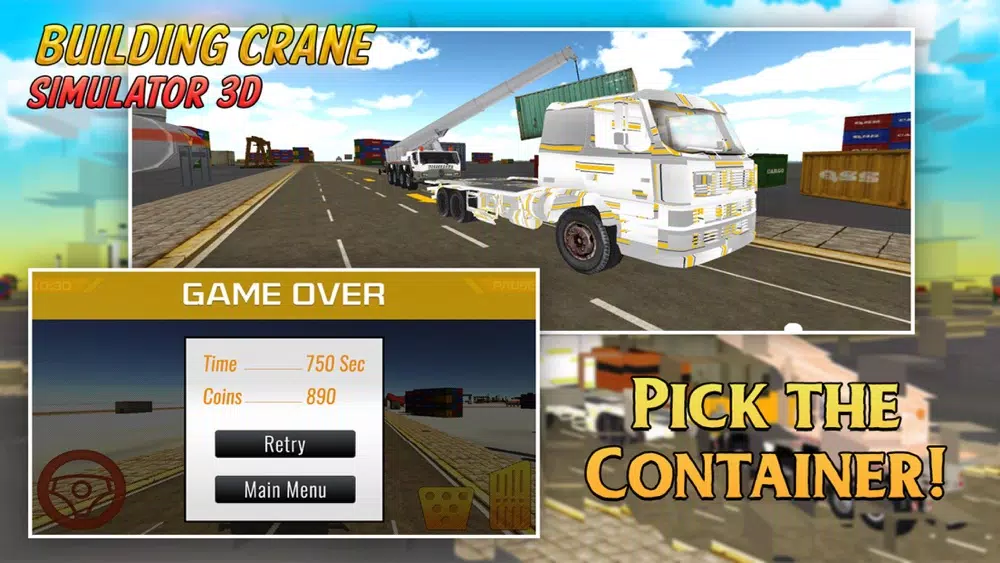 Capturas de tela do Crane Simulator 3D 2016 cargo