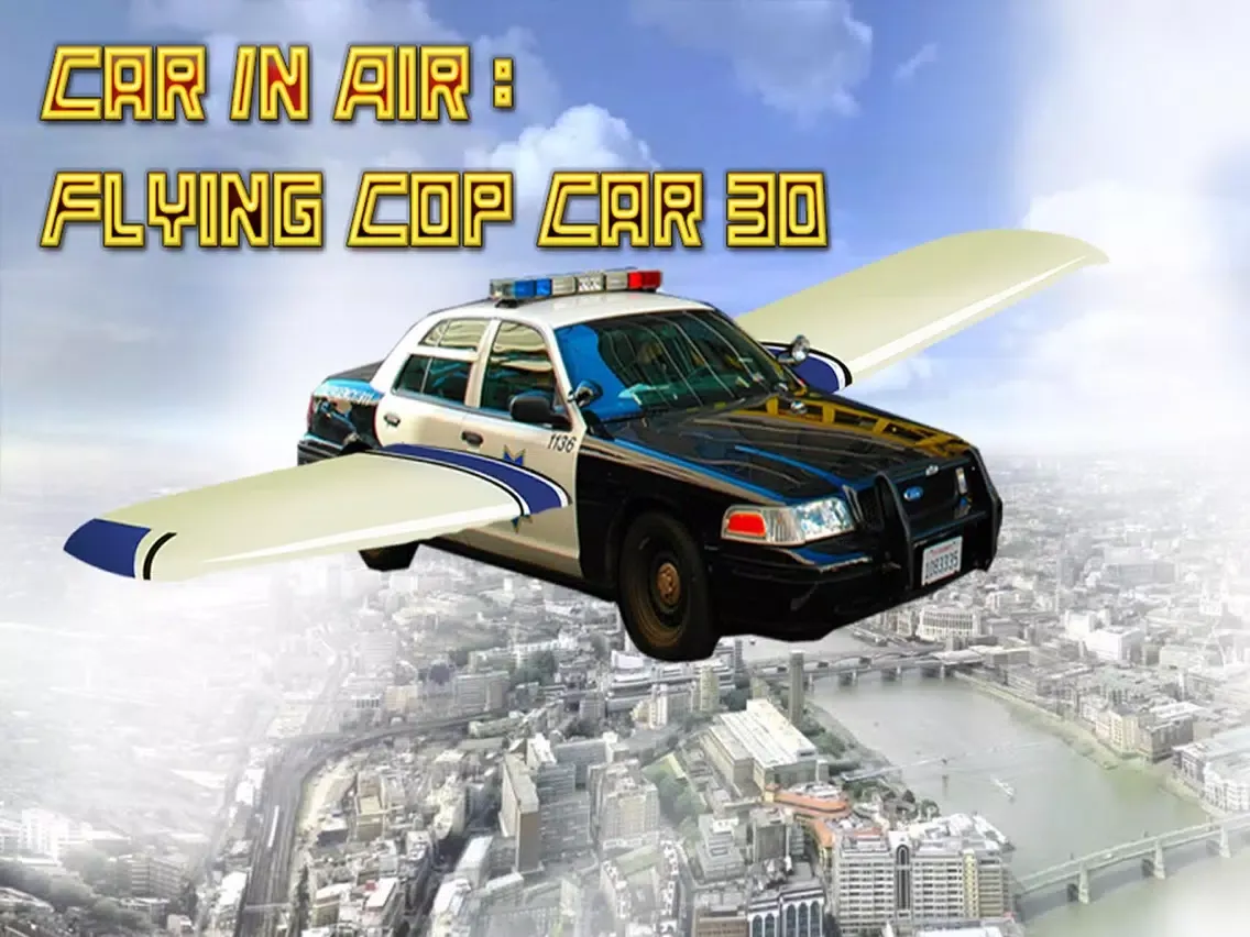 Zrzuty ekranu Car In Air : Flying Cop Car 3D iPad 