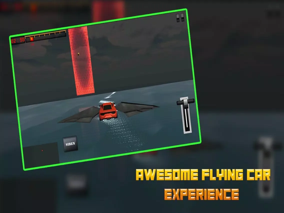 Zrzuty ekranu Car In Air : Flying Cop Car 3D iPad 