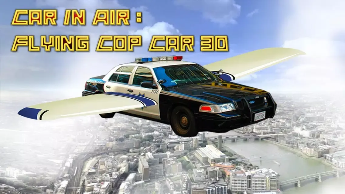 Zrzuty ekranu Car In Air : Flying Cop Car 3D