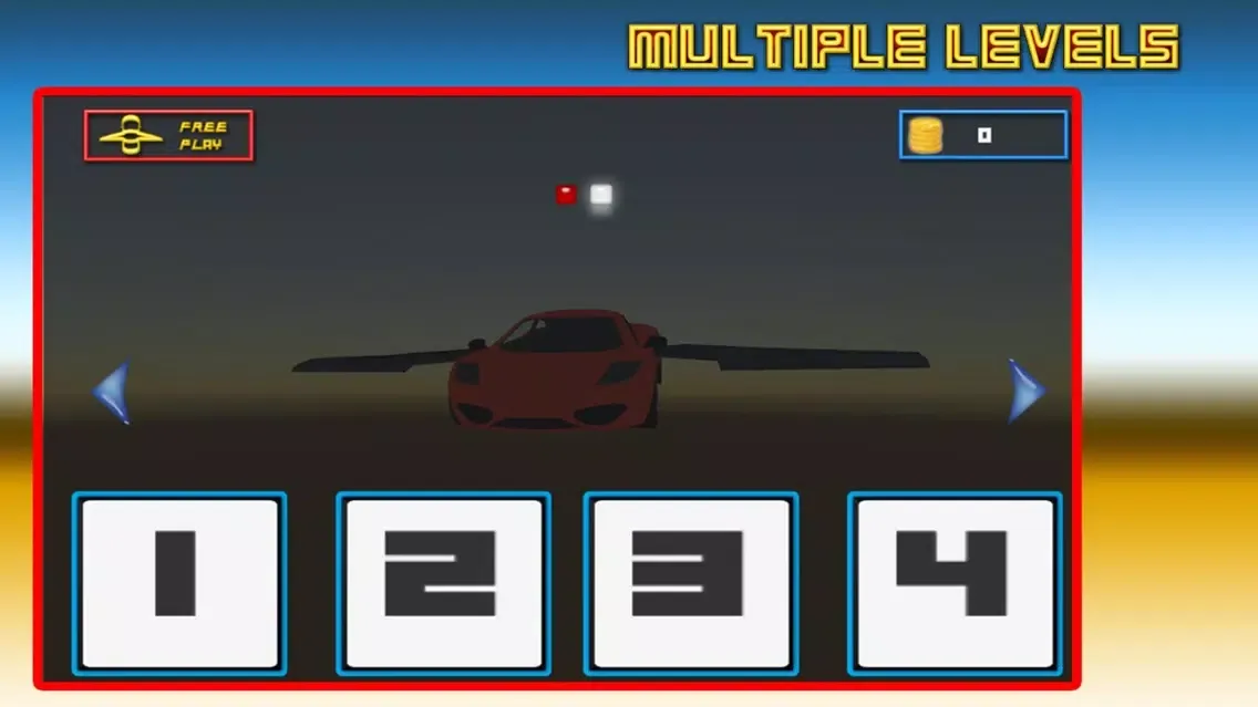 Zrzuty ekranu Car In Air : Flying Cop Car 3D