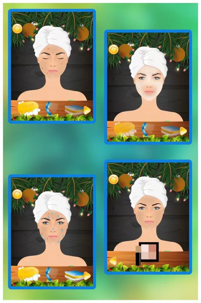 Beauty Salon Christmas Makeup Screenshots