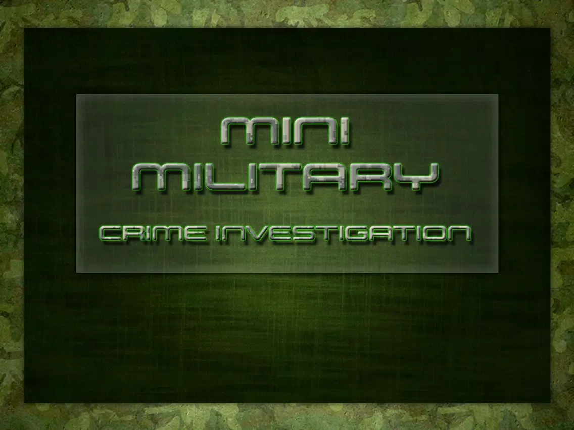 Mini Military Crime Investigation iPad 应用截图