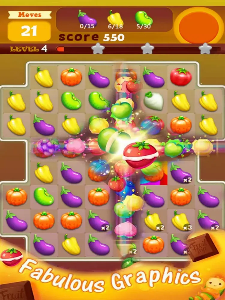 Tangkapan skrin Farm Fruit:Super Garden Match iPad 