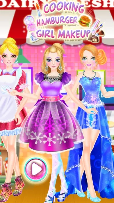 Cooking Hamburger Girl Makeup سکرین شاٹس