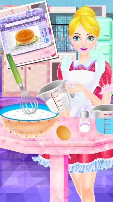 Cooking Hamburger Girl Makeup سکرین شاٹس