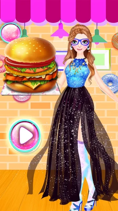 Cooking Hamburger Girl Makeup سکرین شاٹس
