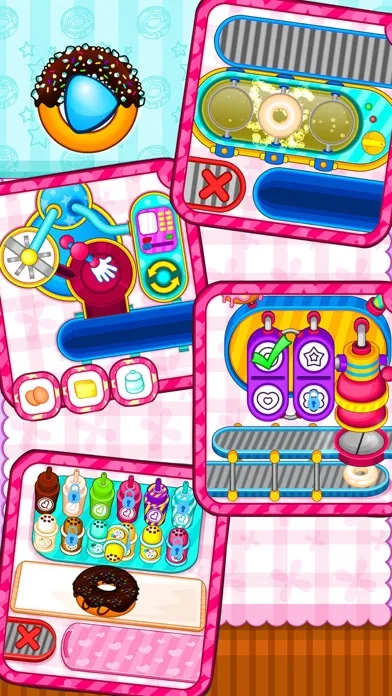 Donut Make Factory-Girl Game سکرین شاٹس