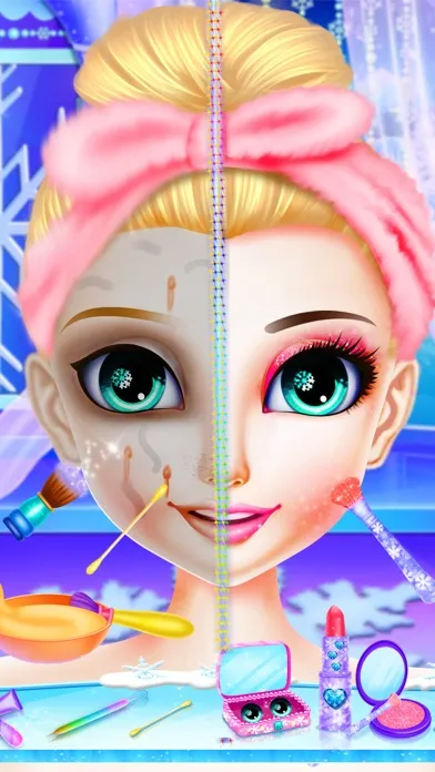 Capturas de pantalla de Ice Queen Makeup Spa-Girl Game