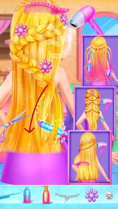 Ảnh chụp màn hình của Long Hair Princess Makeup